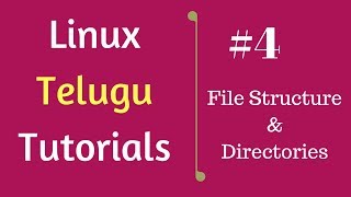 4 File structure and directories  Linux Telugu Tutorials [upl. by Cram721]