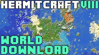 Hermitcraft VIII Season Eight World Download For Java Bedrock amp MCWorld [upl. by Lleuqar]