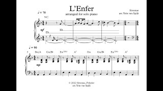 Stromae  LEnfer  Partitions piano  Piano sheet music [upl. by Llennaj69]