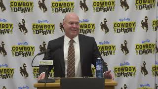 Press Conference Wyoming Football Press Conference 12623 [upl. by Tedie]