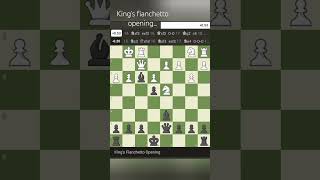 Kings fianchetto opening chess chessopening [upl. by Ziom804]