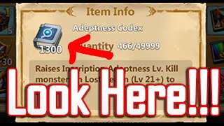 Adeptness Codex Shortage Problem Solved  1300 Books  Dynamica for 100 Coins Castle Clash [upl. by Battiste275]