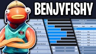 NRG BenjyFishy Fortnite Settings Keybinds Resolution and Setup [upl. by Levan]