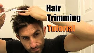 The EASY Home Haircut  How To Cut Your Own Hair At Home  Trimming Tips amp Tricks [upl. by Hortensia920]