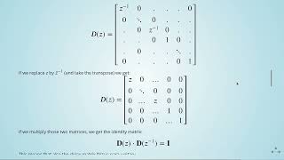 Multirate Signal Processing 13 MDCT  14 Orthogonality and ParaUnitarity [upl. by Andersen]