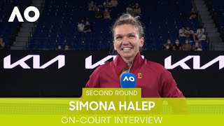 Simona Halep OnCourt Interview 2R  Australian Open 2022 [upl. by Reeva]