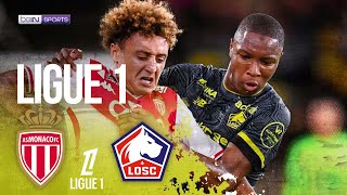 AS Monaco vs Lille  Ligue 1 HIGHLIGHTS  101824  beIN SPORTS USA [upl. by Anneirda]