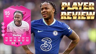 ¡¿PUEDE SER TITULAR REVIEW RAHEEM STERLING 95 SBC FUTTIES EAFC 24 FIFA 24 [upl. by Waylon712]