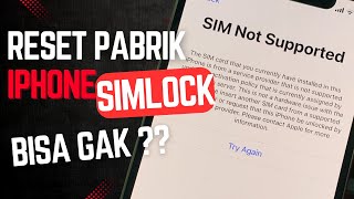 CARA RESET PABRIK iPhone SIMLOCK SIMStick [upl. by Colfin]