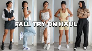 HUGE FALL  WINTER TRY ON HAUL Oak  Fort Abercrombie Gymshark Athleta [upl. by Dorise]