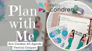 PLAN WITH ME  Erin Condren A5 Compact Vertical LifePlanner  Erin Condren A5 Agenda  101424 [upl. by Platt]