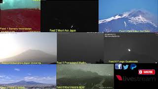 Live Volcano Multiview Worldwide 120423 JapanIndonesienItalienMexikoGuatemala [upl. by Nyvets]