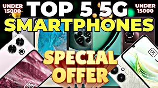 Top 5 Smartphones Under ₹15000 🔥 Top 5 5G smartphones 2024  Best smartphone 2025  Smartphone  New [upl. by Akenna]