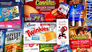 NEW Mystery Twinkies Oui Yogurt Harvest Snaps Tomato Basil Power Crunch Bars Oreo Thins Tiramisu [upl. by Enomar]