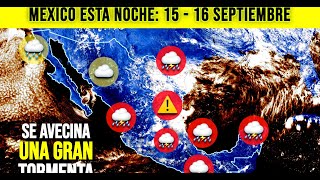 🌧️ Esta enorme tormenta causará lluvias torrenciales en todo México [upl. by Alaine]