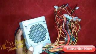 HOW TO MAKE A 12V5v33V BATTERY CHARGER WITH PC ATX POWER SUPPLy Fast And Verry Simple [upl. by Malan]