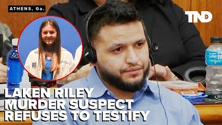 Laken Riley murder suspect refuses to testify in trial [upl. by Adnarb]