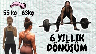 6 Yıllık Doğal Vücut Değişimi Powerlifting  Eski Videolarımı İzliyorum Nasıl Başladım [upl. by Fiertz]