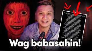 Wag daw basahin ng malakas ang tula Tominos Poem Urban Legend [upl. by Aicemat879]