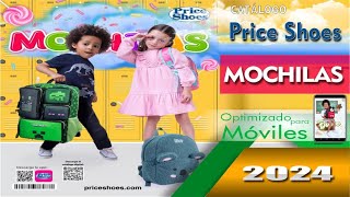 CATALOGO PRICE SHOES MOCHILAS 2024 [upl. by Kunin]