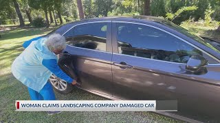 Berkeley County woman wants landscape company to pay for repairs after damaging her car [upl. by Alleynad190]