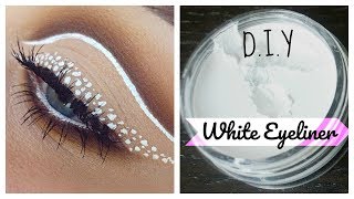 DIY Waterproof White Eyeliner 3 Ingredients Make Your Own Natural Eyeliner [upl. by Mort178]