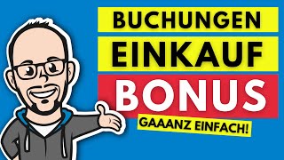 Bonus berechnen und buchen im Einkauf gaaanz einfach [upl. by Crescint]