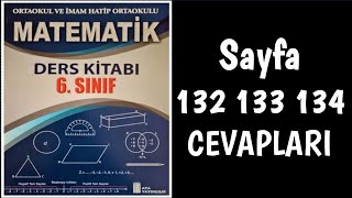 6 Sınıf Matematik Ders Kitabı Sayfa 132 133 134 Cevapları [upl. by Rother]