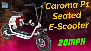 Caroma P1 Seated Electric Scooter  Full Review [upl. by Unhsiv]