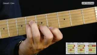 Gitarrenakkorde Cmoll  Cm chord [upl. by Fisa]