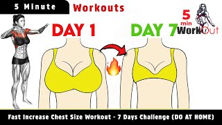 7 Day Workout Challenge To Reduce Breast Size How To Lose Breast Fat In 7 Days Female Workout [upl. by Denman255]