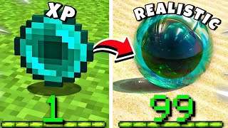 Minecraft but XP increases graphics quality  HINDI [upl. by Eceinaj]