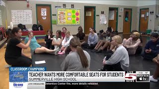 VIDEO CLASSROOM CHAMPIONS Summerville teacher wants ability to turn dance studio into classroom [upl. by Gnal305]