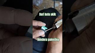 Beginilah proses pengolahan batu akik menjadi bendera palestina batuakiknusantara freepalestine [upl. by Orag]