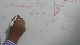 Volume of sphere using spherical coordinate system [upl. by Bohon]