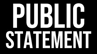 Public Statement My Unforgivable Past [upl. by Giustino]