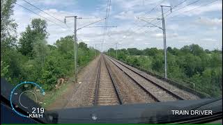 4K CABRIDE TGV POS ENTRE NANTES ET ANGERS SUR LC A 220 kmh [upl. by Kenta]