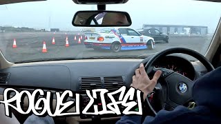 Santa Pod DWYB  GoPro POV  BMW E46 323i Drifting [upl. by Tove]