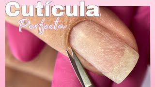 Manicure Rusa  manicure combinada  cutícula perfecta  manicure con torno [upl. by Anidan]