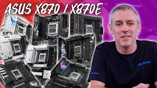 ASUS X870X870E EXCLUSIVE First Look At ALL Next Generation Motherboards [upl. by Eelyma]