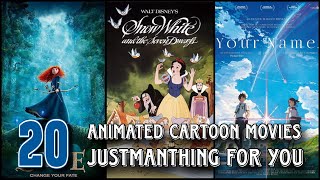 Animated amp Cartoon Movies TOP 20  Part 2  Childhood Memories  JustManthing [upl. by Jens2]