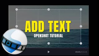 How to Add Text in Openshot  Add Text amp Animate [upl. by Neelav13]