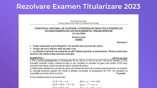 Rezolvare Chimie Anorganică Problema 2 Examen Titularizare 2023 [upl. by Nail]