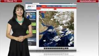 Weather in Delhi  11 March 2013 [upl. by Derrek]