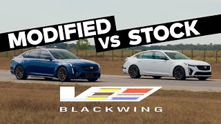 H1000 Blackwing vs Stock Cadillac CT5V Blackwing Sedan  Supercharged V8  Manual Trans [upl. by Esirtal]