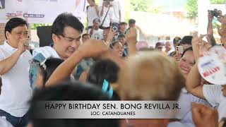 SEN BONG REVILLA JR BDAY IN CATANDUANES 2024 [upl. by Roseanne]