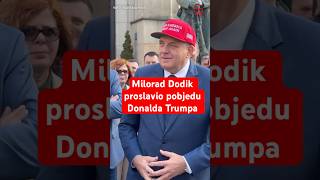 Milorad Dodik proslavio pobjedu Donalda Trumpa [upl. by Euqininod179]