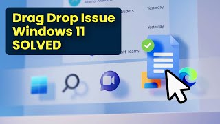 How to fix drag and drop taskbar problem in windows 11  SOLVED  Tech Trophy [upl. by Adine776]