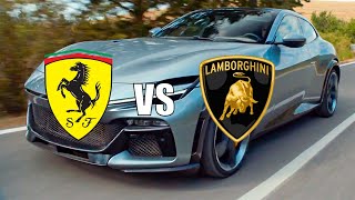 Ferrari PUROSANGUE VS LamborghiniI URUS Super Sport SUV Fighting [upl. by Ovatsug]