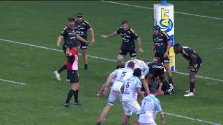 TOP 14  Essai de Gaetan GERMAIN AB  Aviron Bayonnais  Stade Rochelais  Saison 20222023 [upl. by Maise566]